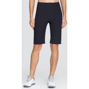 Tail White Label Women's Golf Fitted Shorts Size 2 Black Clean Front Pieced NWT